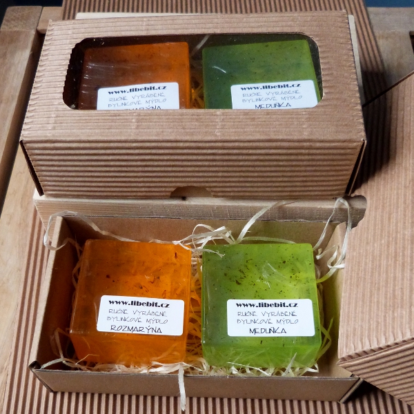 Sada bylinkových mýdel 