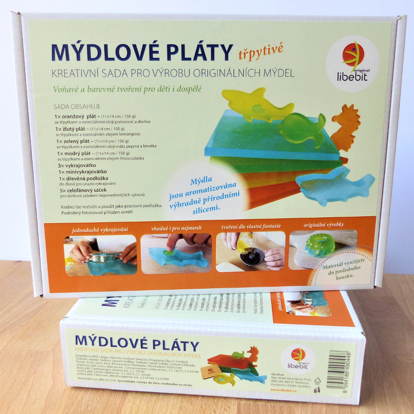 libebit kreativní sada pro výrobu originálních mýdel třpytivá