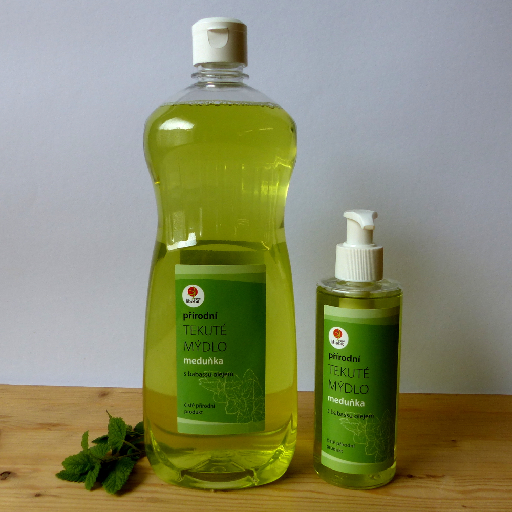 libebit tekuté mýdlo s olejem babassu meduňkové 1 litr