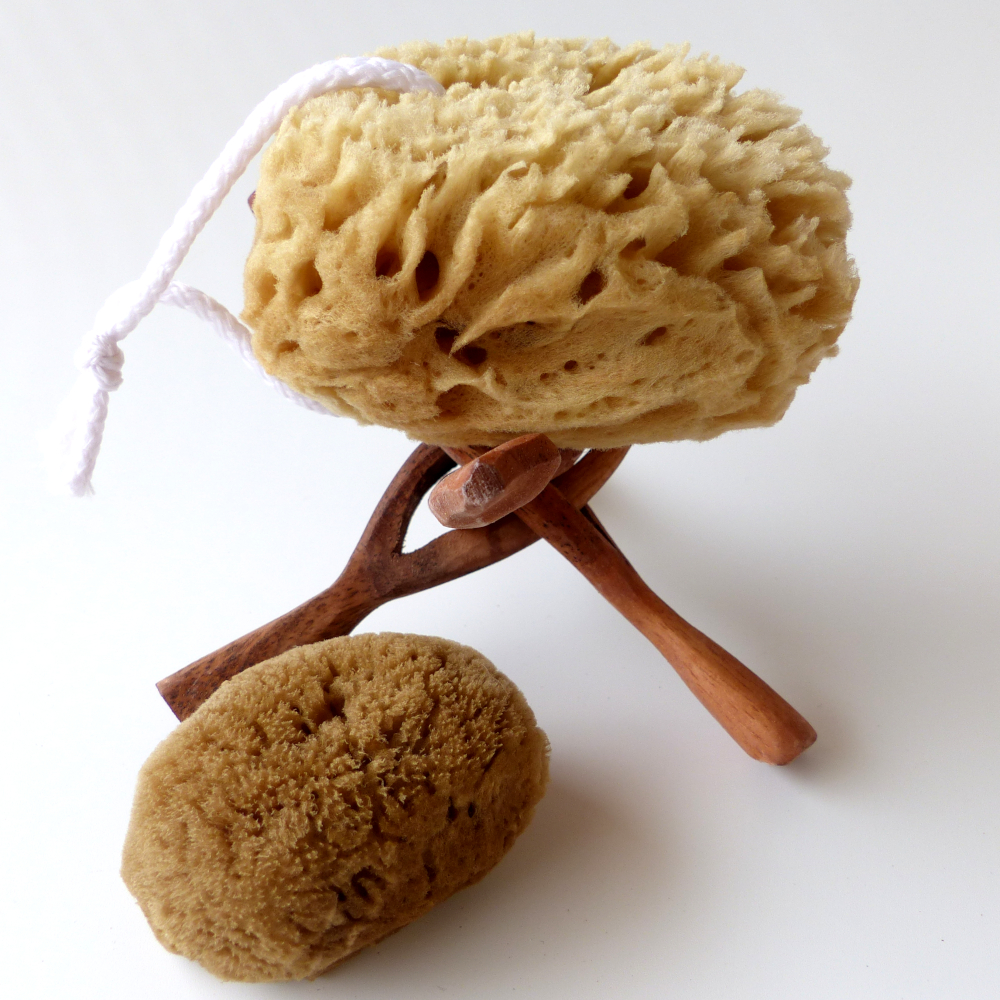 Mořská houba VLNA s provázkem