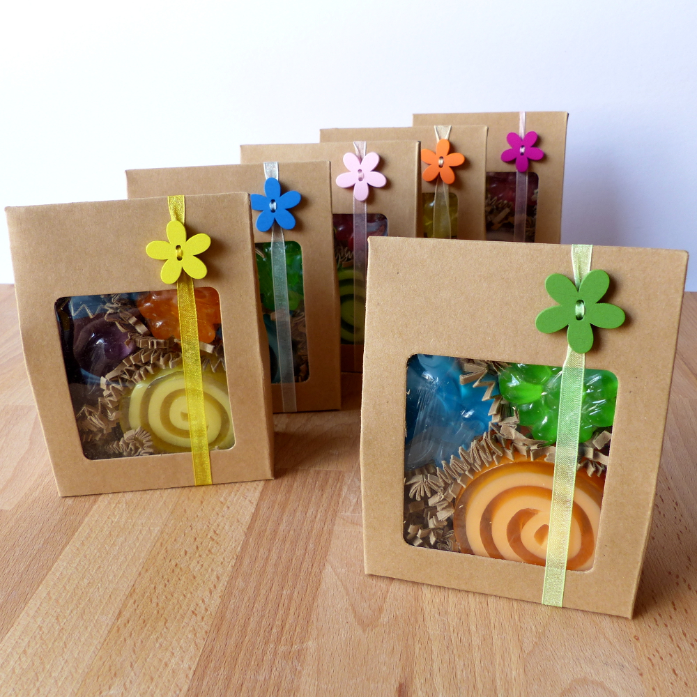 Dárkový mýdlový balíček s kytičkou