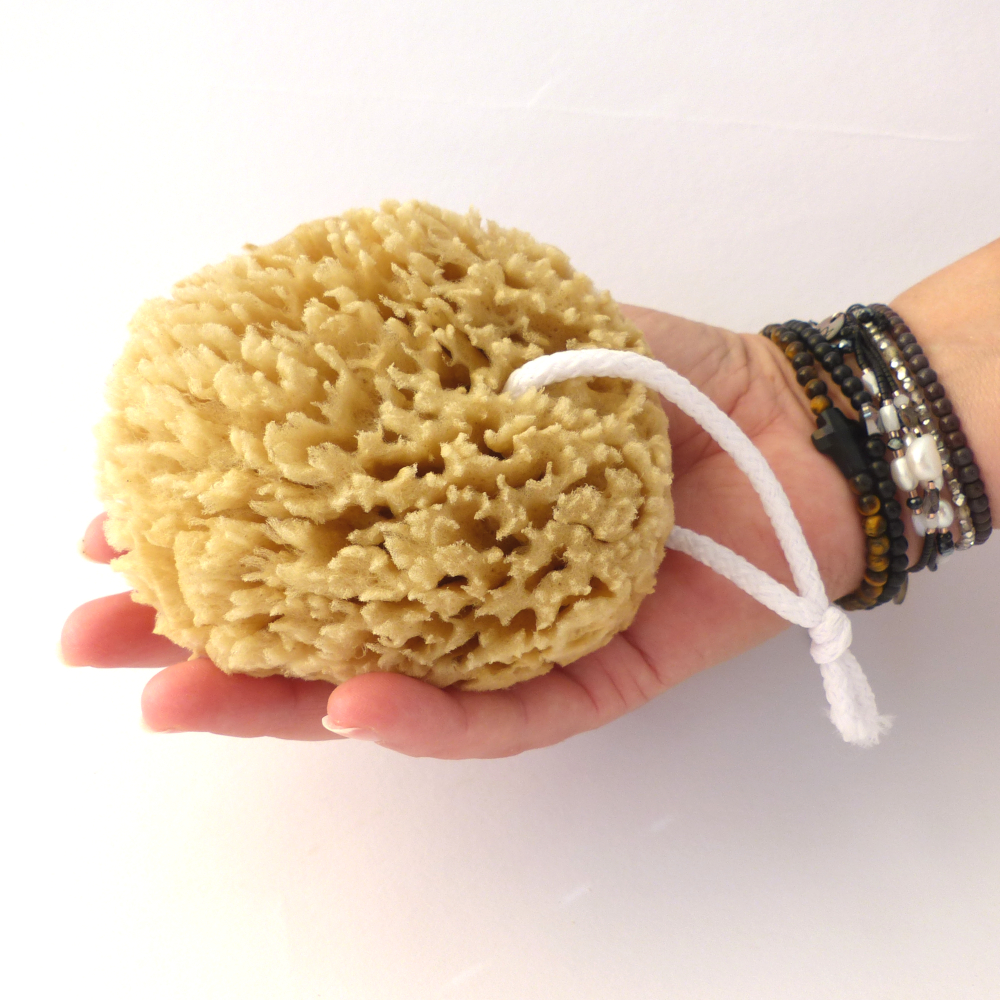 Mořská houba VLNA s provázkem