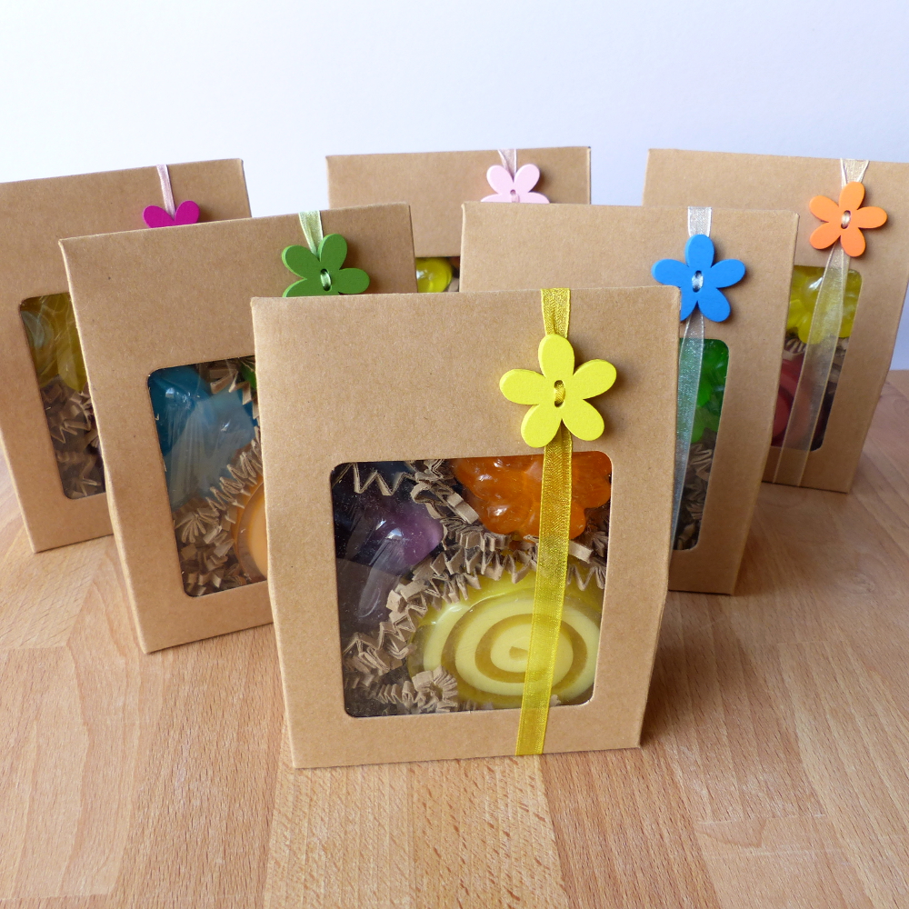 Dárkový mýdlový balíček s kytičkou