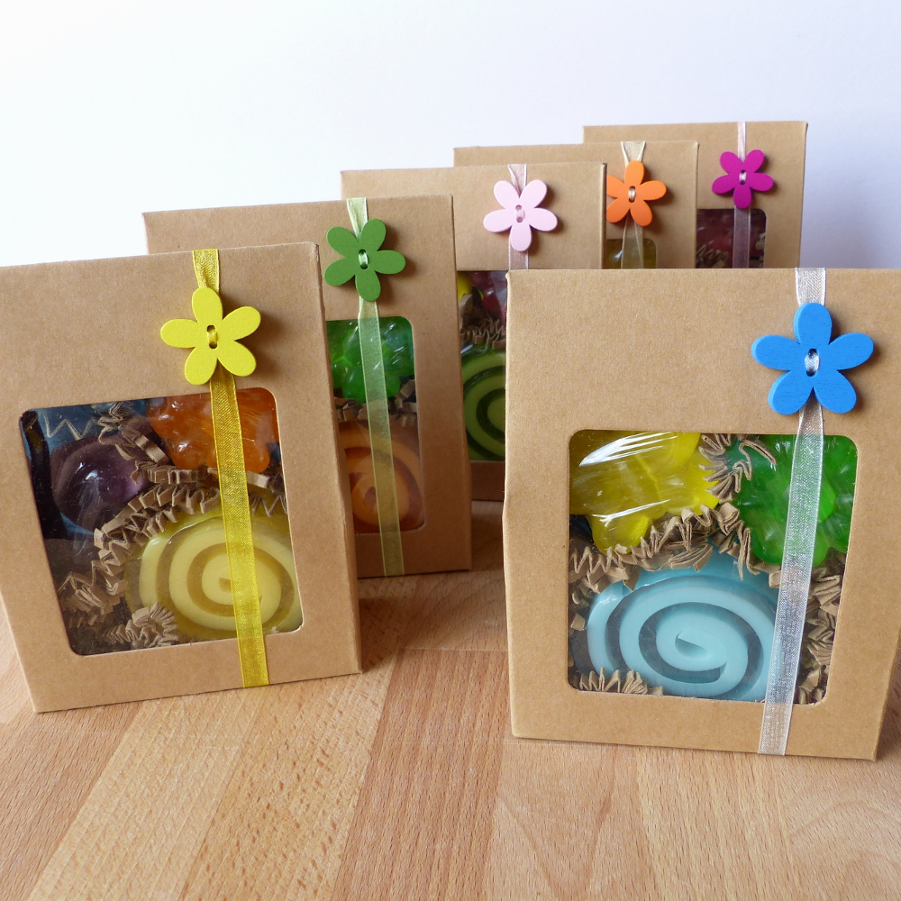 Dárkový mýdlový balíček s kytičkou