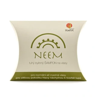 libebit tuhý bylinný šampon NEEM v papírové krabičce